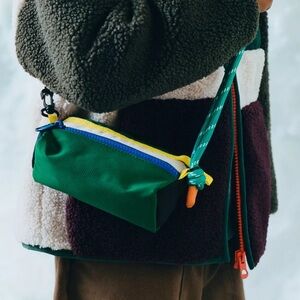 Zara Green and Yellow Kids Crossbody Bag